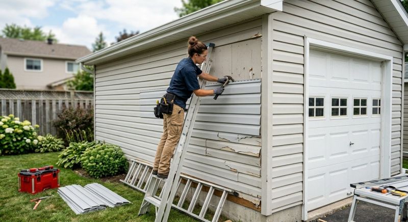 Our team working on Siding Service projects in Dayton, TN