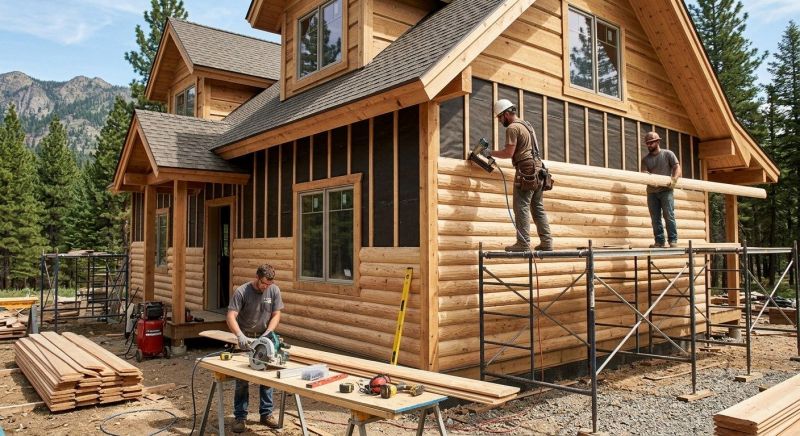 Log Siding Installation in Athens, TN
