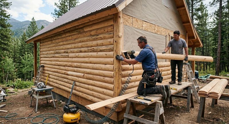 Log Siding Installation in Dunlap, TN