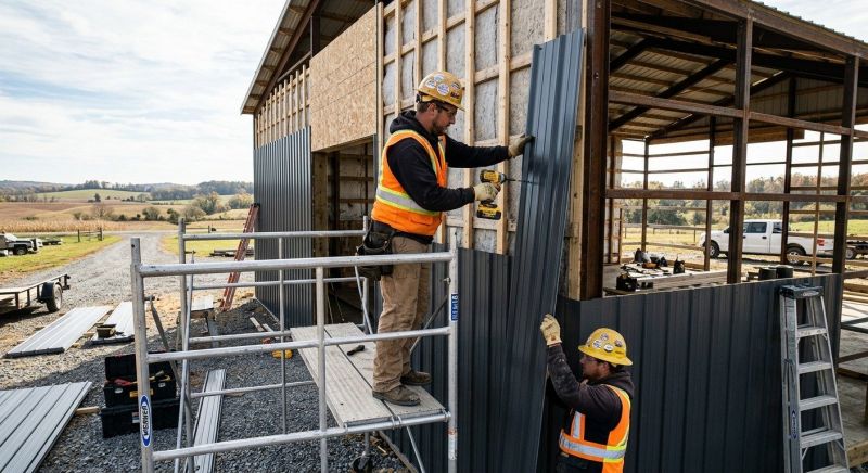 Metal Barn Siding Installation in Dayton, TN
